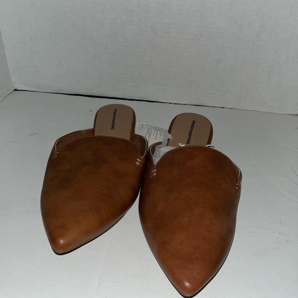 Amazon essentials flat mules brown